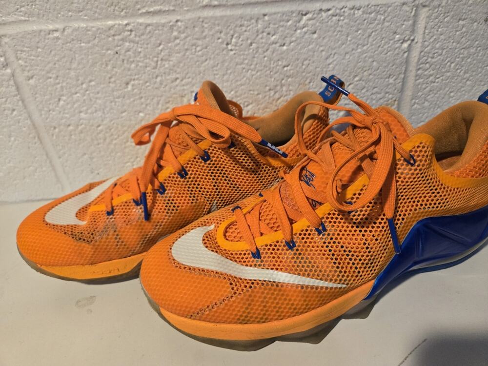 Nike Air Lebron Xii Low Orange Size 11.5 Used Good Condition No Box